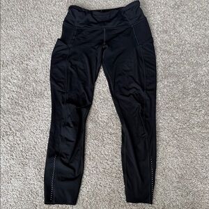 Lululemon sz 4 fast and free Black Athletic Leggings